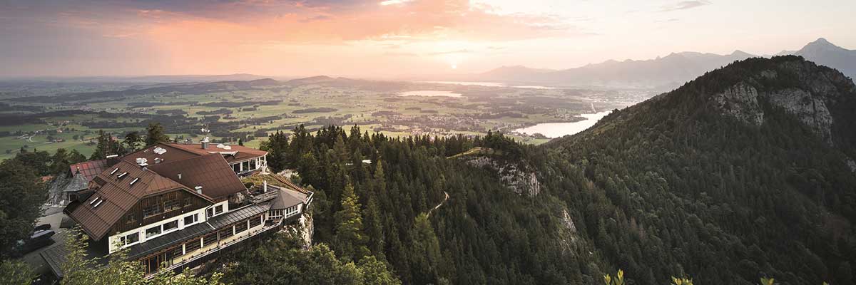 Das Burghotel Falkenstein in der grandiosen Allgäuer Alpenwelt
