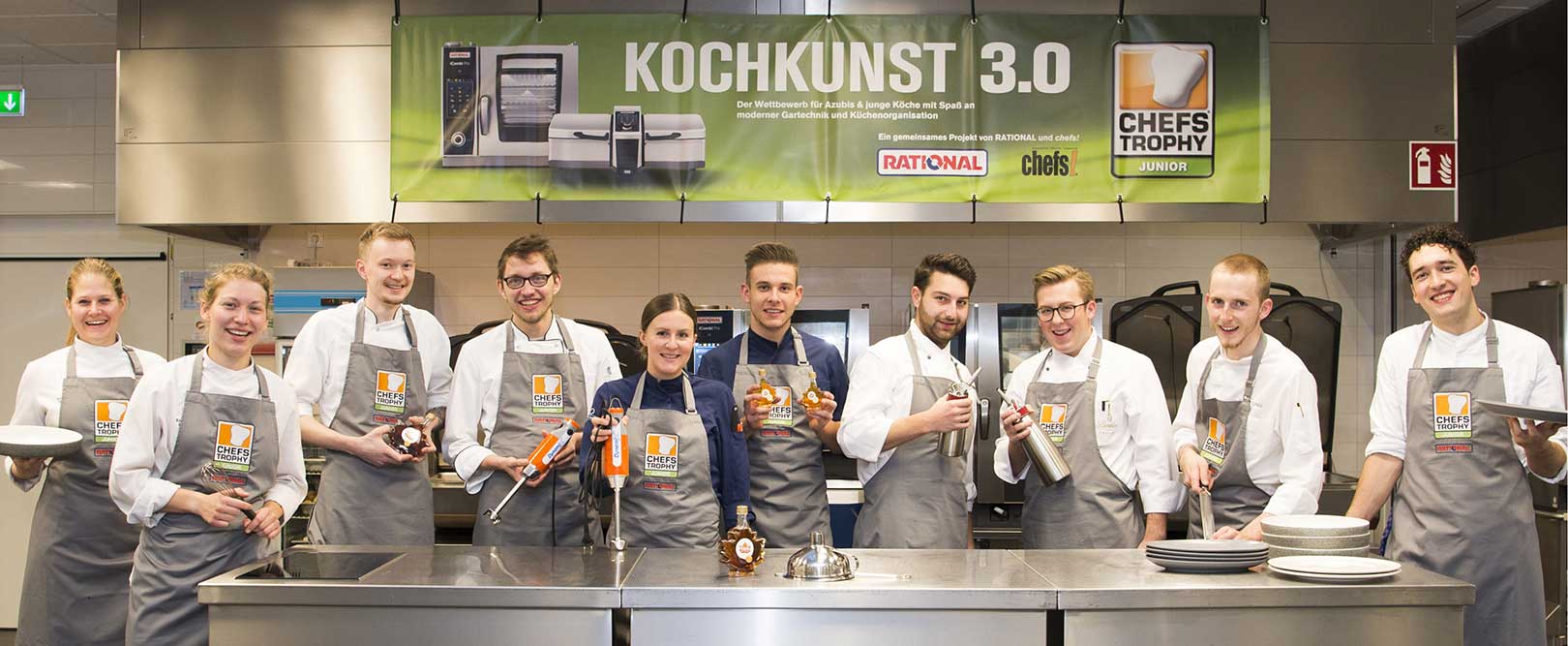 CHEFS TROPHY JUNIOR 2021: Die Finalisten am Start für Kochkunst 3.0
